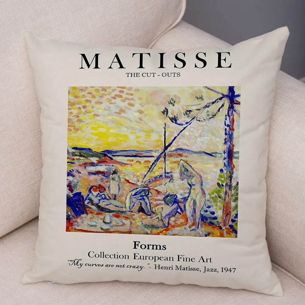 

Абстрактный пейзаж, декоративный чехол для подушки, Винтажный чехол для подушки для дивана, дома