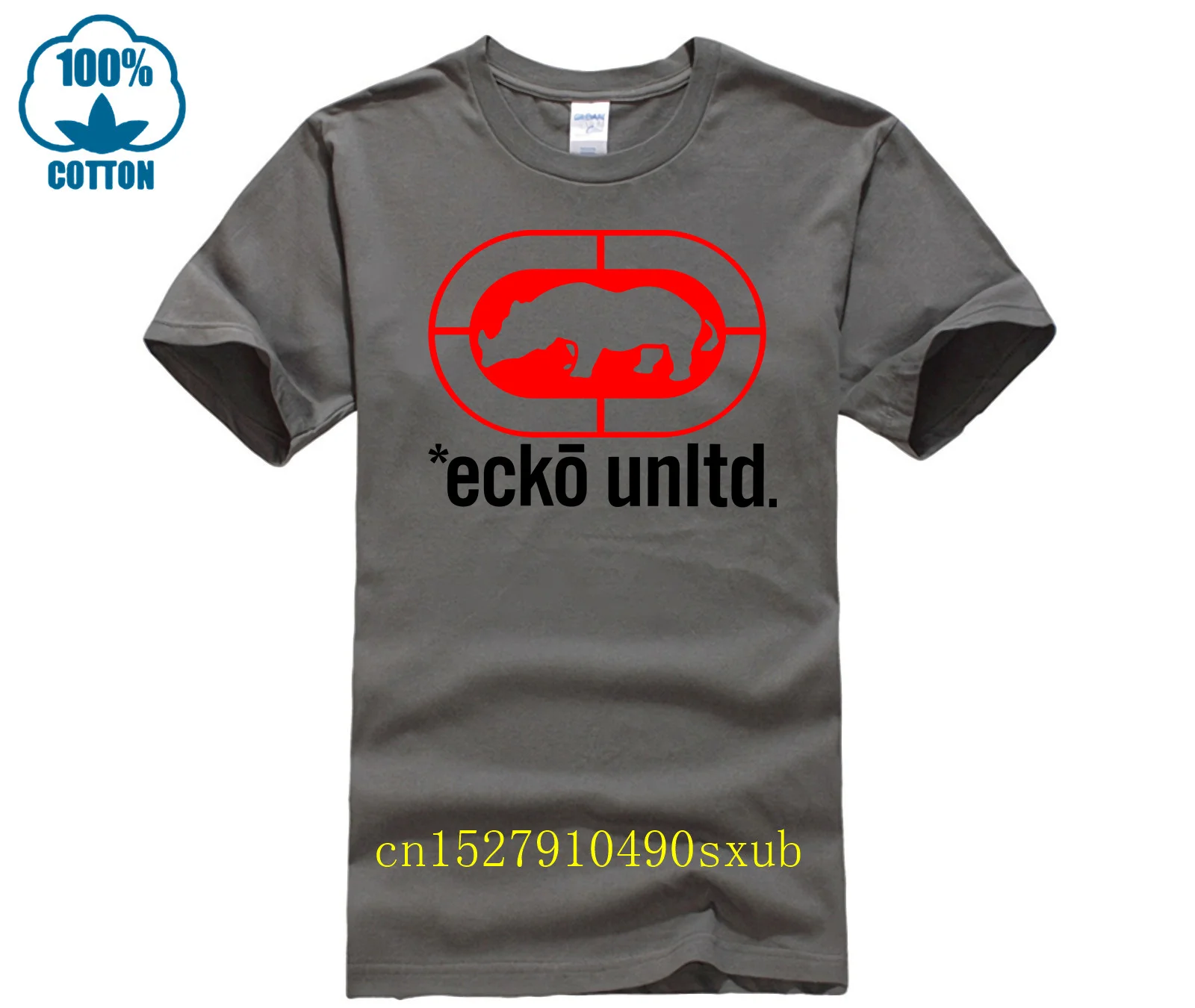 Фото Футболка Ecko_Unltd в стиле 80-х, мужская футболка с круглым вырезом и короткими рукавами, персонализированная мужская красочная футболка, новинка, футболка №2