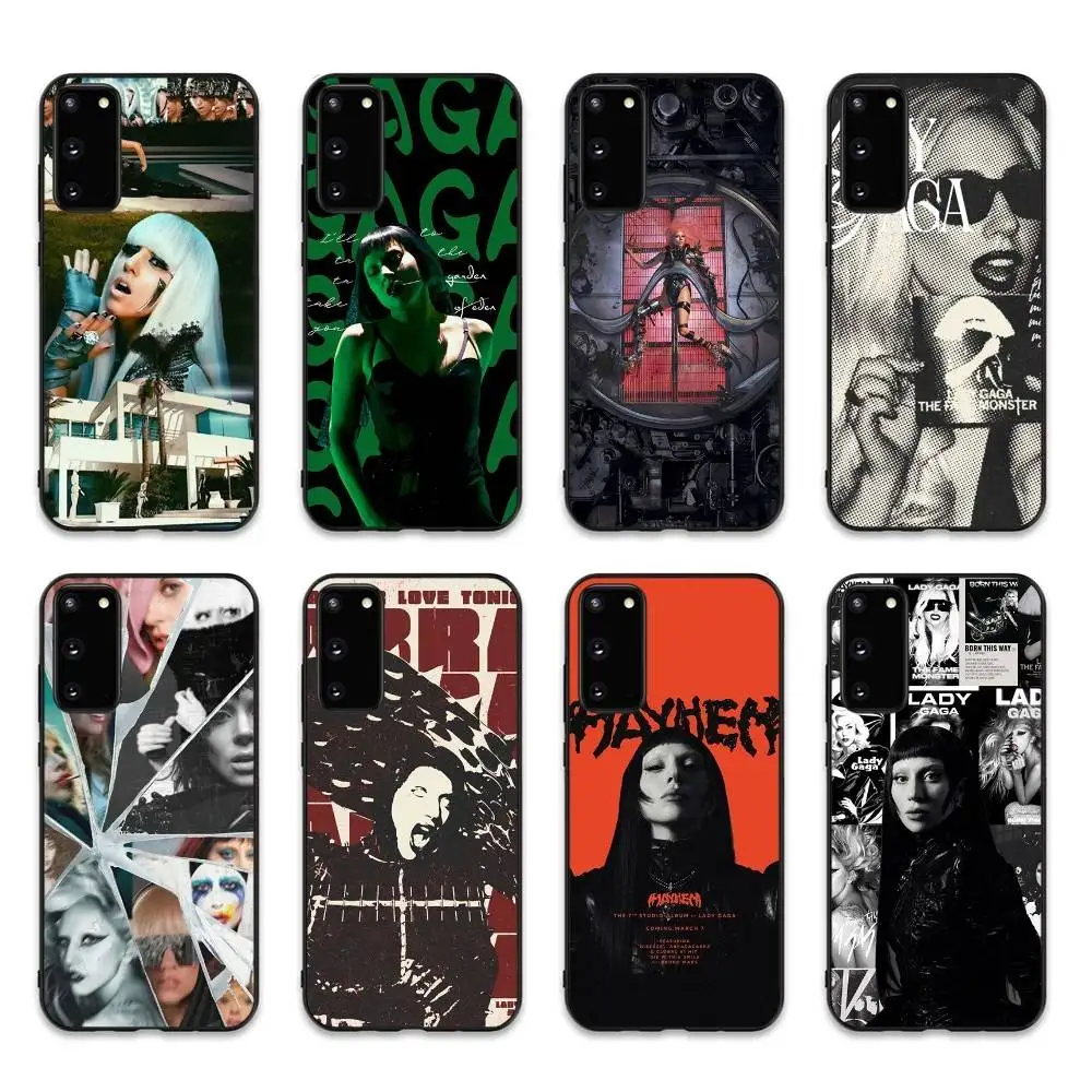 Фото Чехол для телефона Singer L-Lady G-Gaga для Samsung S 24 fe 25 Ultra plus 20 lite 21 30 22 23 24 22 Ultra 5G Fundas №2