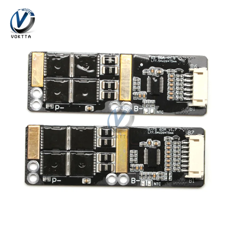 

6S 30A/7S 30A/6S 50A/7S 50A Lithium Battery 30A BMS Board with NTC Ternary Lithium Battery Protection Board BMS Board