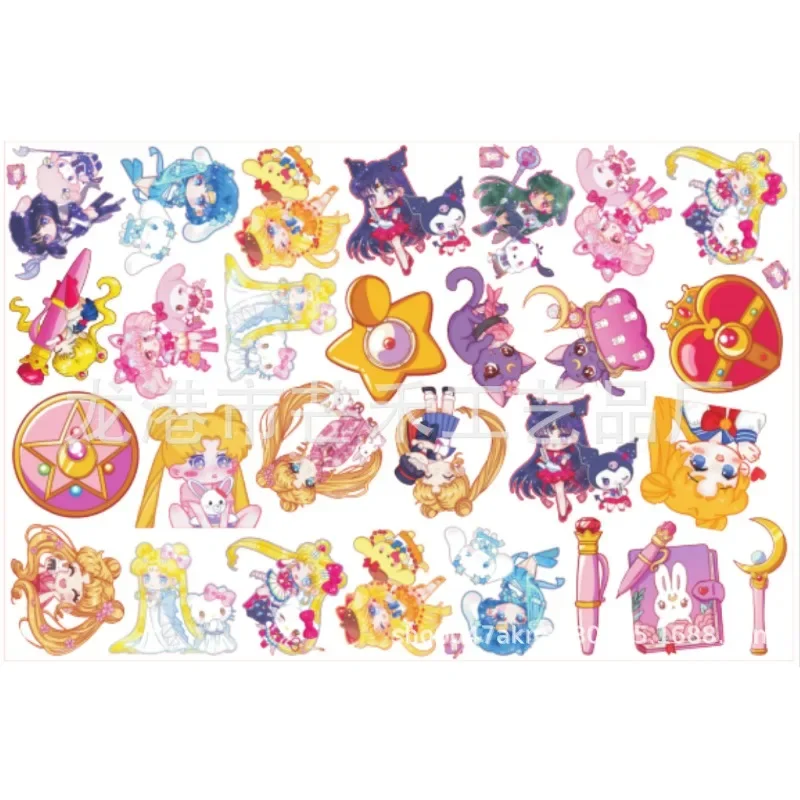 6 см/8 см MINISO аниме модные детали пряжка для ключа HelKitty акриловые аксессуары