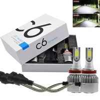 c6 led headlight for car white front lights high low beam headlamp for autos cars 72w automobiles parts accessories headlights