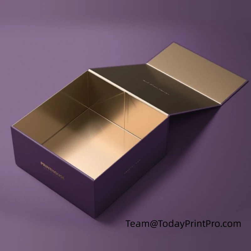 Magnetic Closure Rigid Folding Paper Gift Box