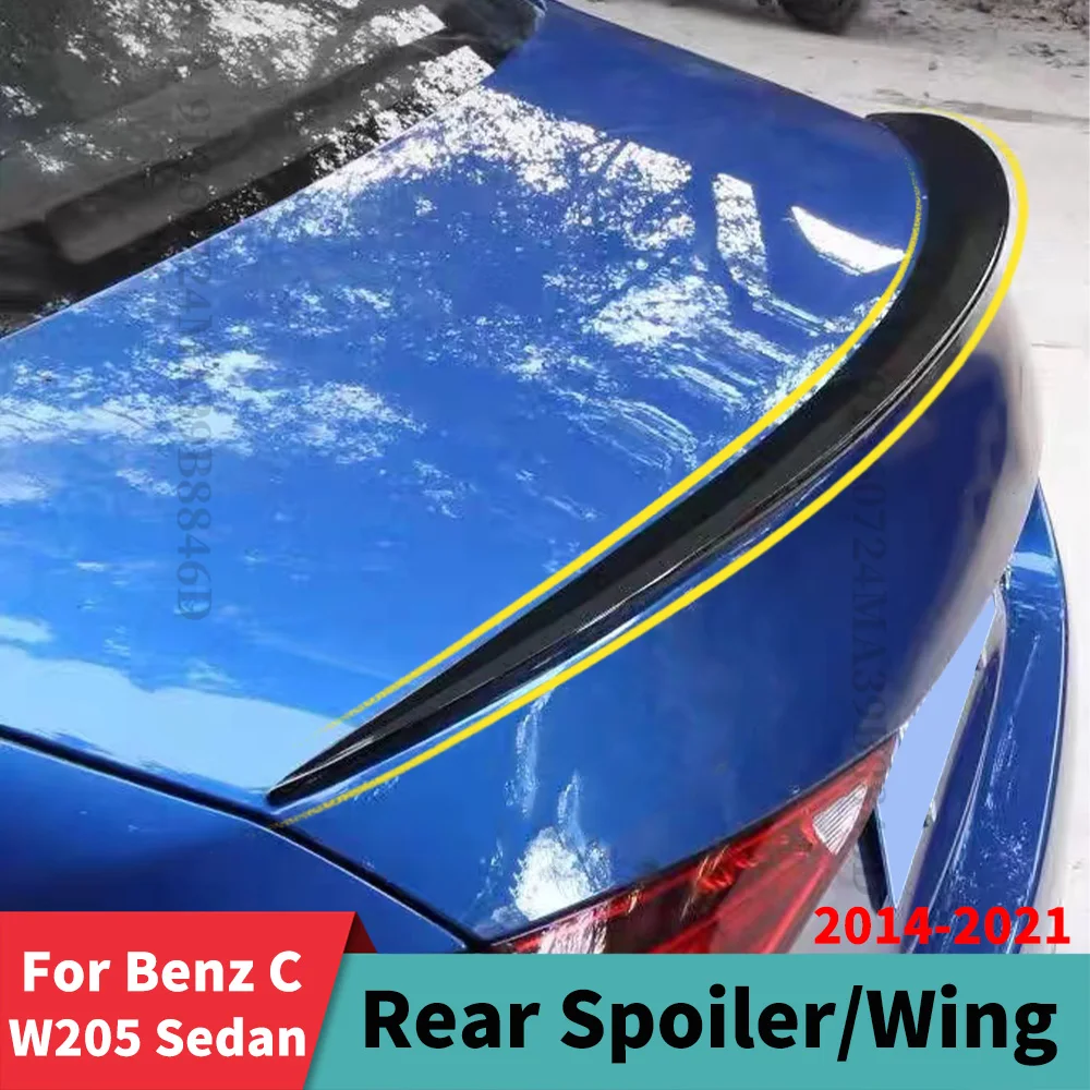 

Body Kit Rear Trunk Spoiler Wing Air Deflector Tuning For Mercedes Benz C class W205 and C63 C43 4Door Sedan 2014-2021 AMG Style