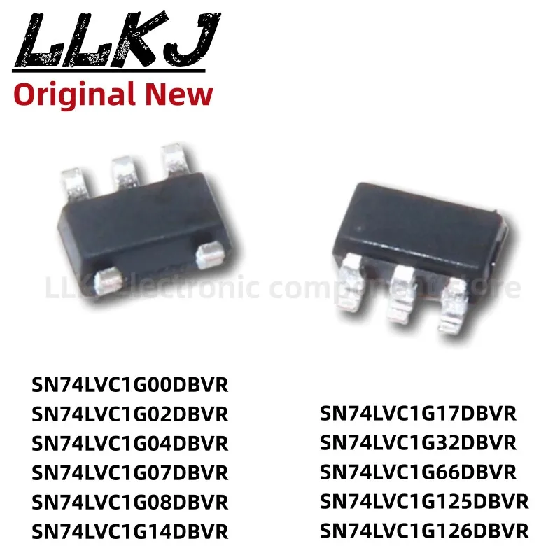 

Набор схем SN74LVC1G14 17 08 04 02 07 00 32 66 125 126DBVR SOT23-5, 1 шт.