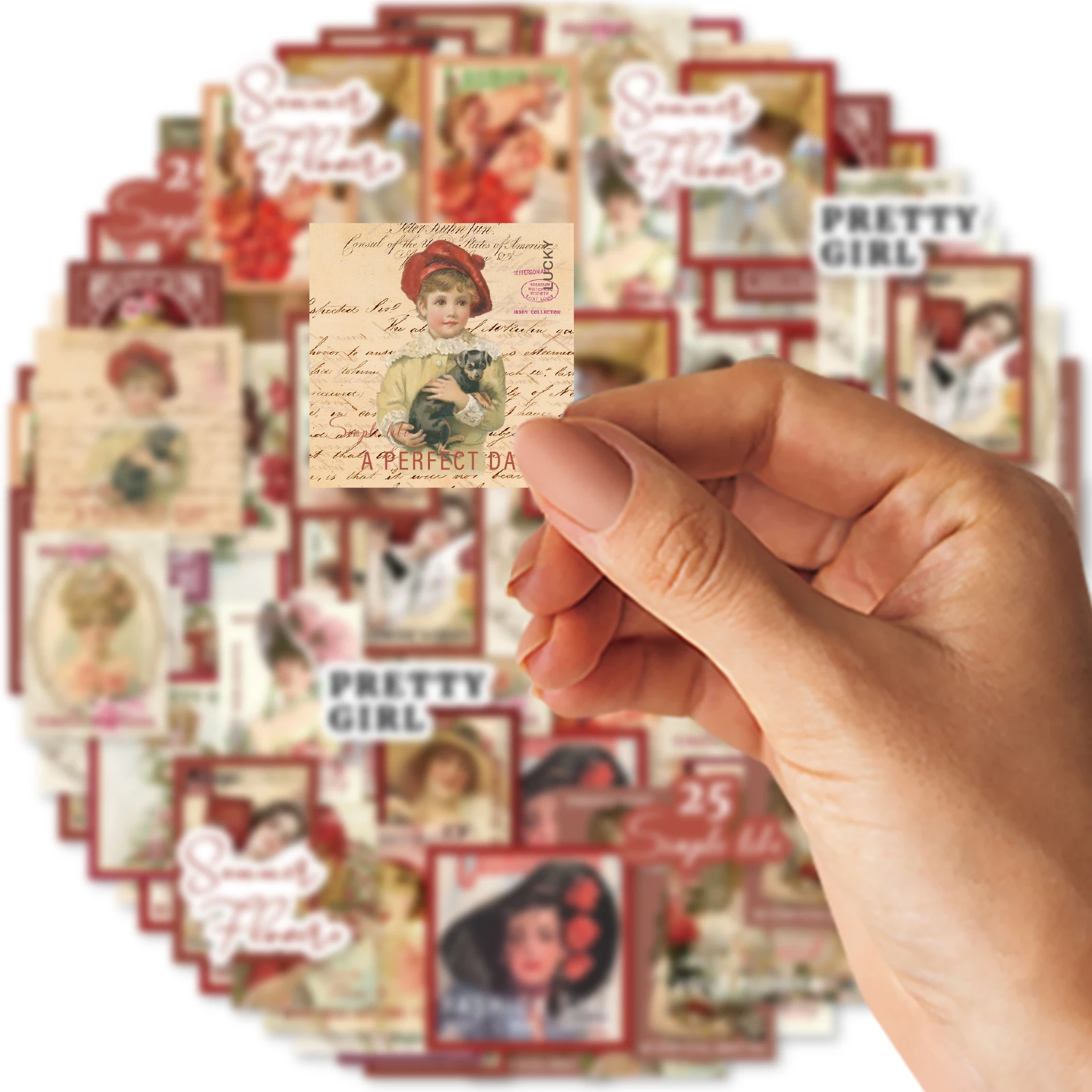 46 Шт. Классические Американские Наклейки С Граффити Для Девочек Чемоданом И