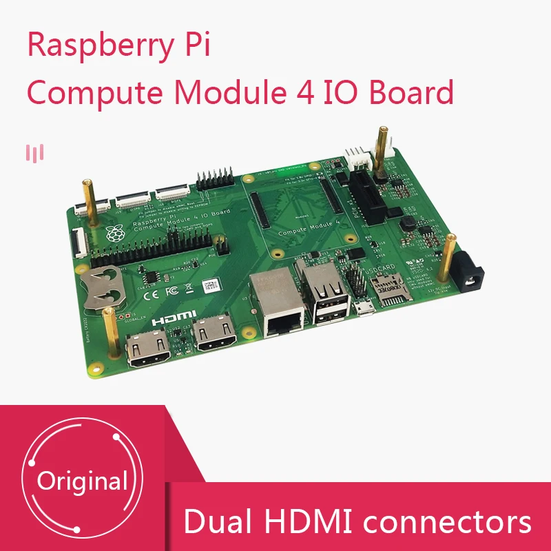 CM4IO Raspberry Pi Official Compute Module 4 IO Board ,  for all RPI CM4 Optional Metal or Acrylic Case