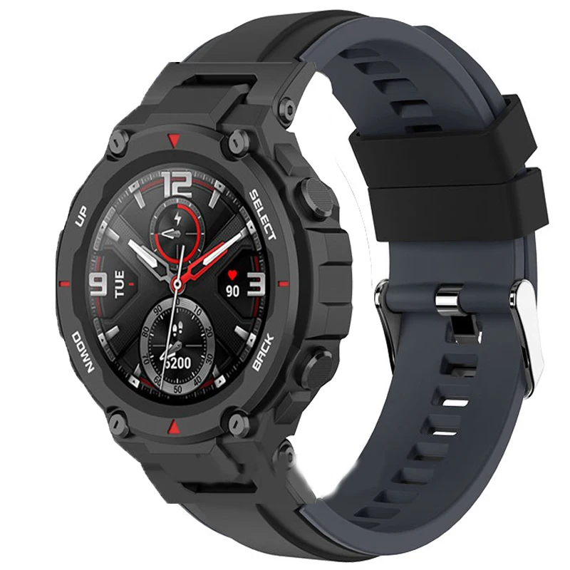 Мягкий силиконовый ремешок для умных часов Huami Amazfit T-Rex 3, сменный спортивный ремень для Xiaomi Amazfit TRex T Rex 2 Pro Correa (art.: 3920cd4df179e) - 3920cd4df179e