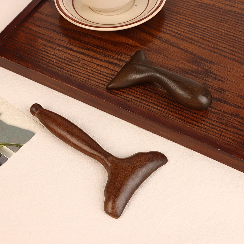 Сандаловое дерево рыбий хвост доска Гуаша для лица массажный меридиан режим