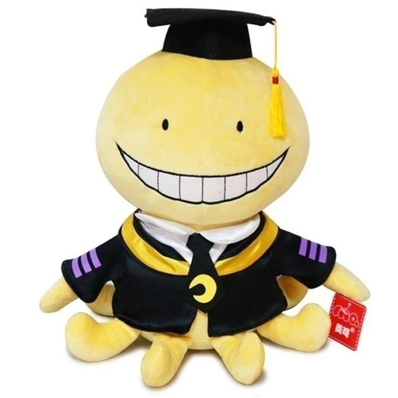 30CM Octopus Doll Korosensei Koro Sensei Teacher Plush Stuffed Toys Cartoon Animals Dolls Graduate Kids Assassination Classroom