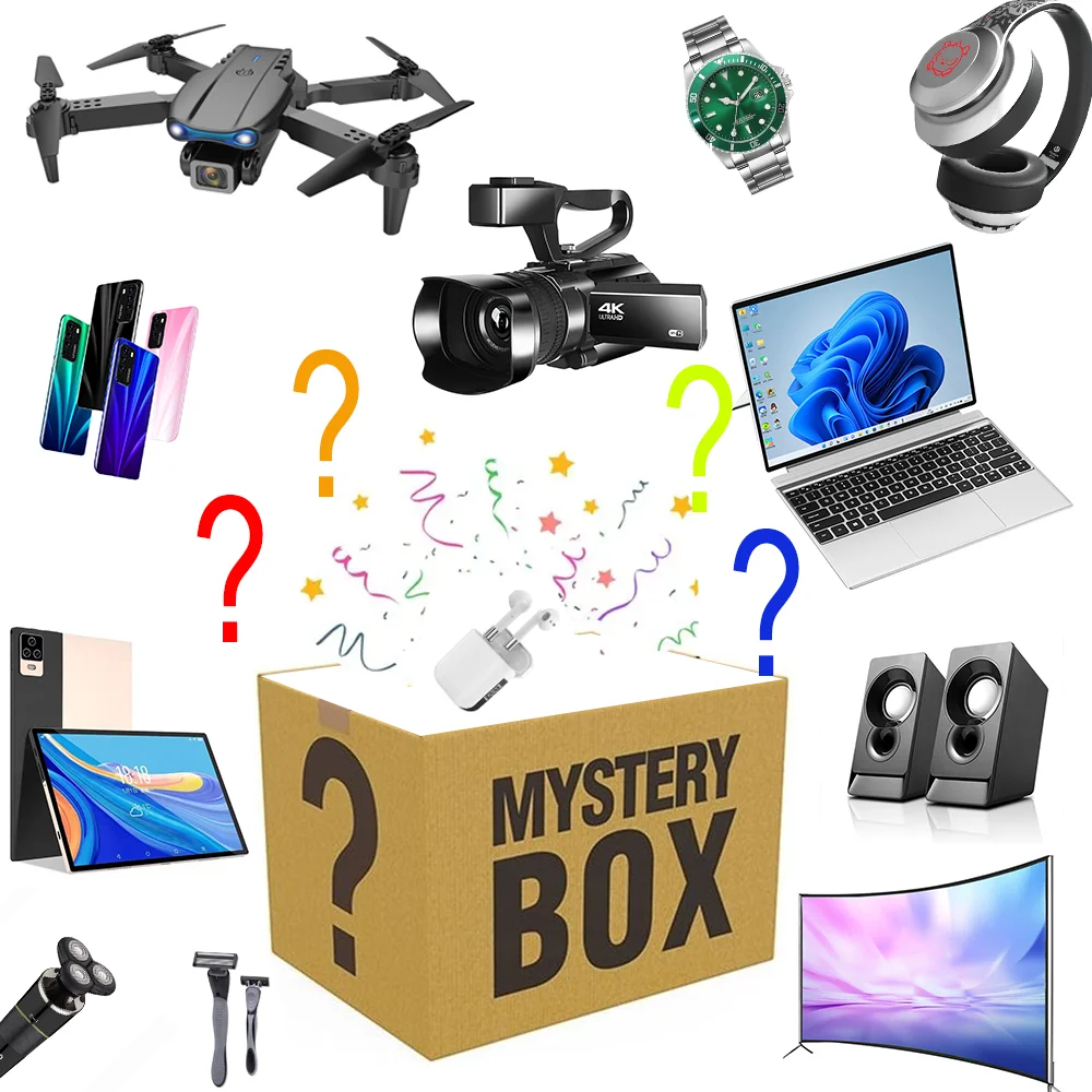 

High-quality New Lucky Box Electronics 2022 Amazing Suprise Birthday Gift Novelty Random Item Mystery Box For Family Gifts