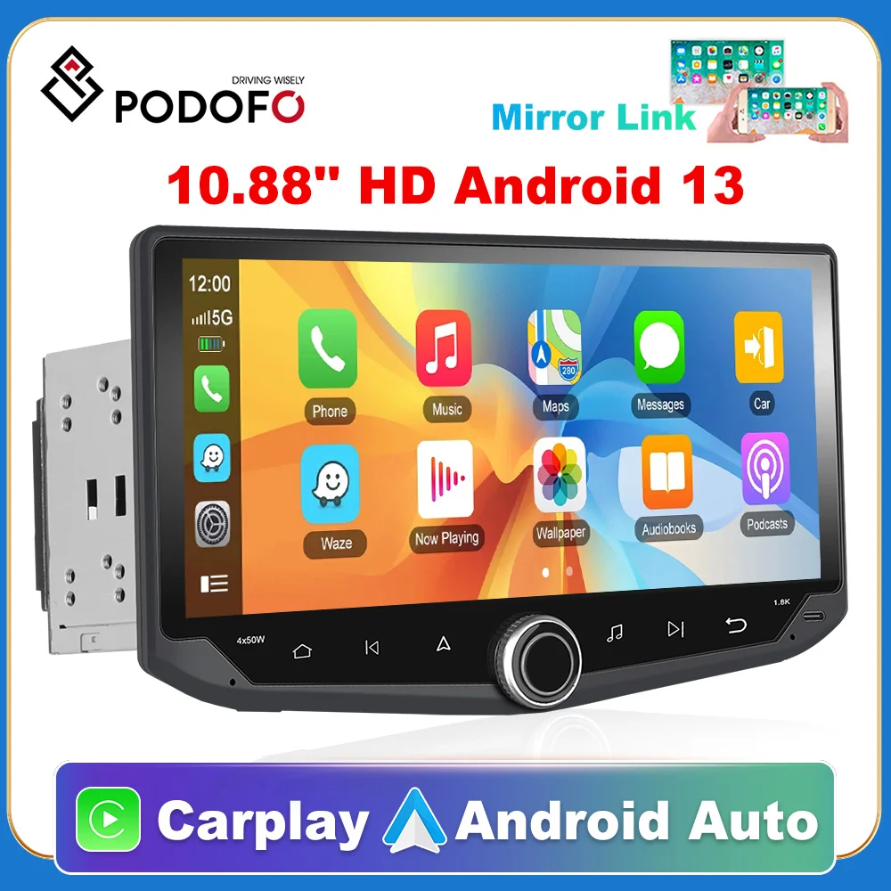 

Podofo 2 Din 1 Din GPS автомобильное стерео радио зеркало автомобиля MP5 плеер с Bluetooth WIFI GPS Navgation FM радио приемник