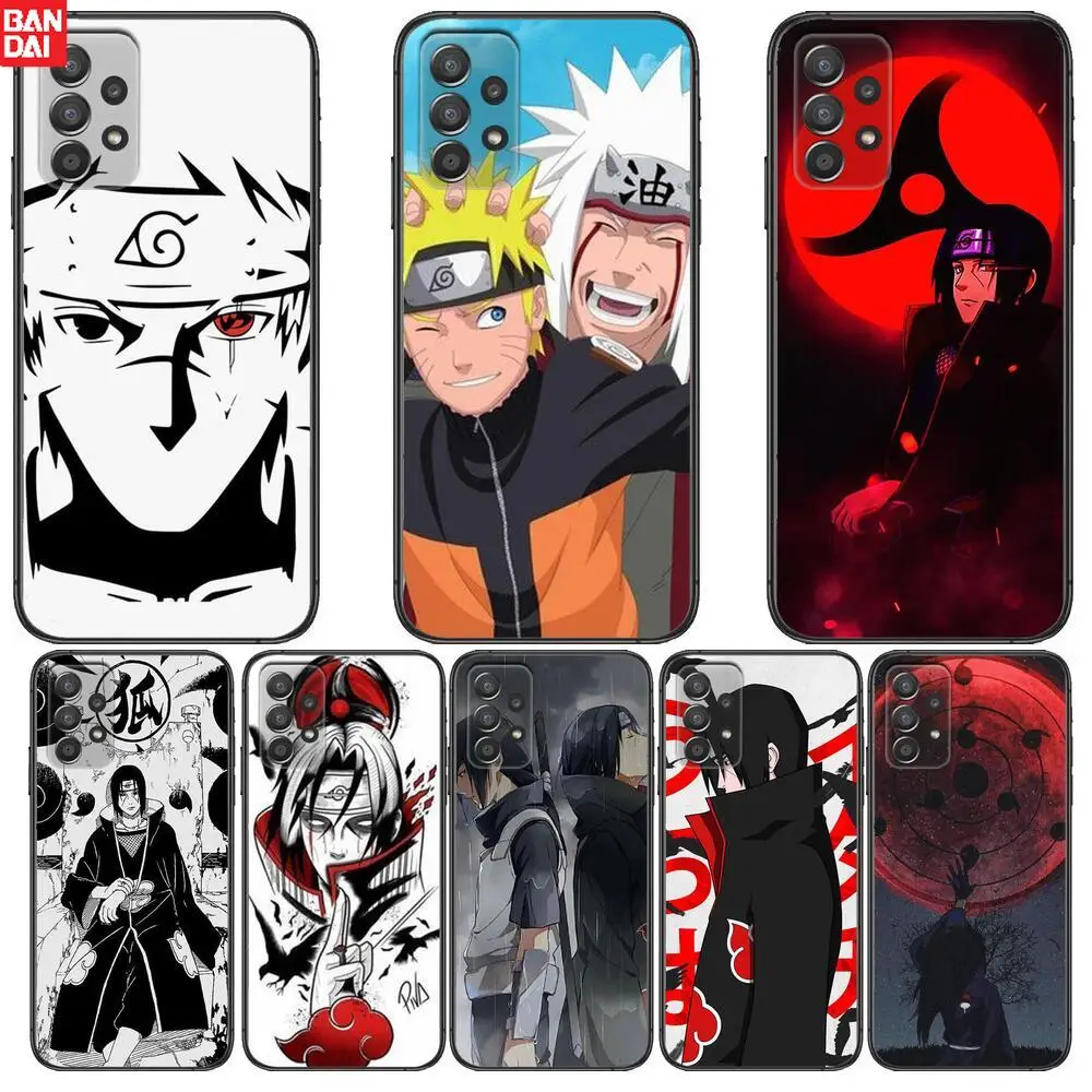 

anime naruto Phone Case Hull For Samsung Galaxy A70 A50 A51 A71 A52 A40 A30 A31 A90 A20E 5G a20s Black Shell Art Cell Cove