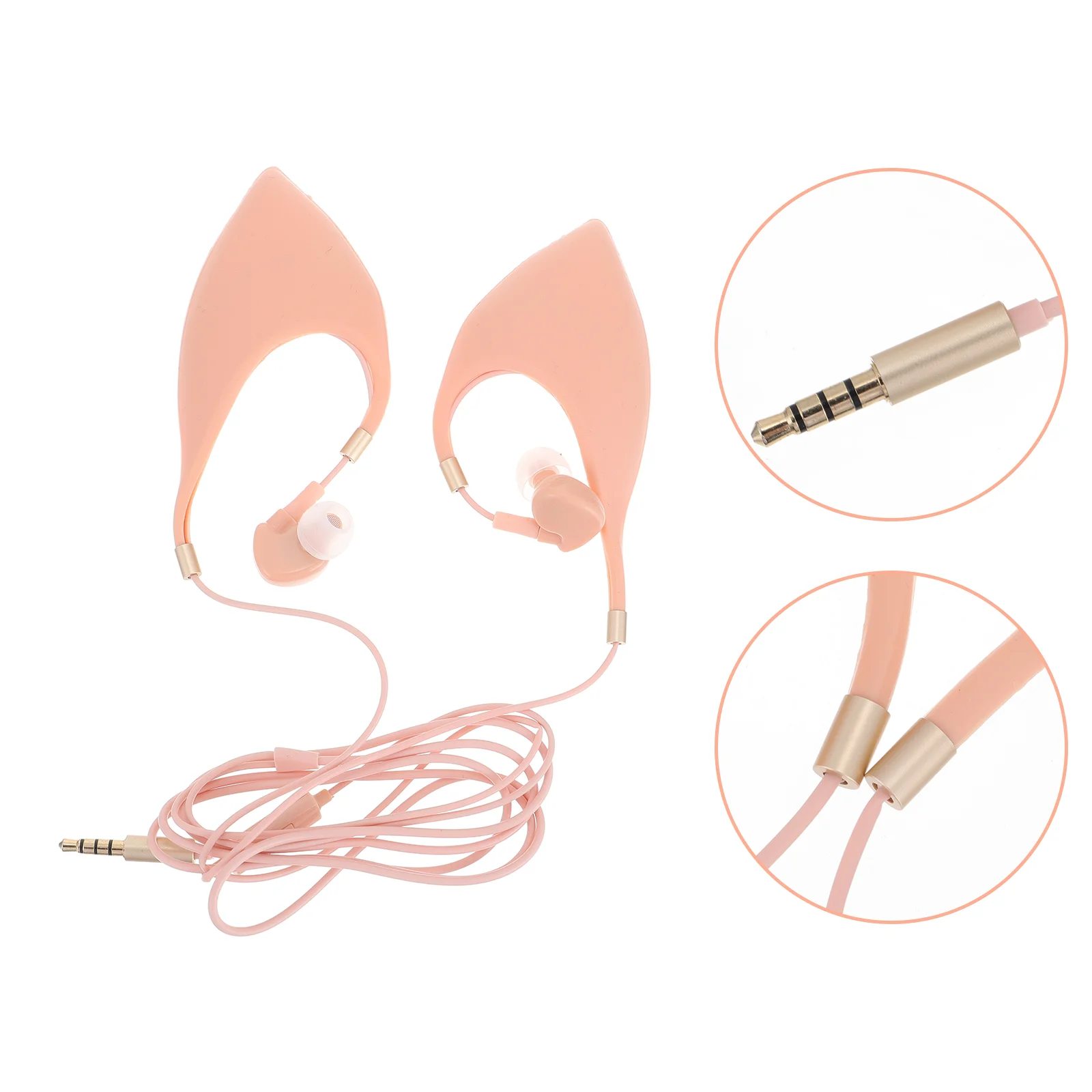

Wired Earphone Creative Ear Shape Wired Control In-ear Earbud Accessory