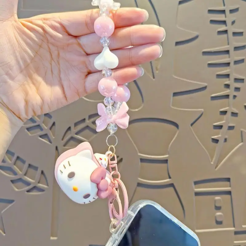 Аниме Sanrio Hello Kitty Kuromi брелок из бисера Cinnamoroll Melody мультяшная кукла кулон