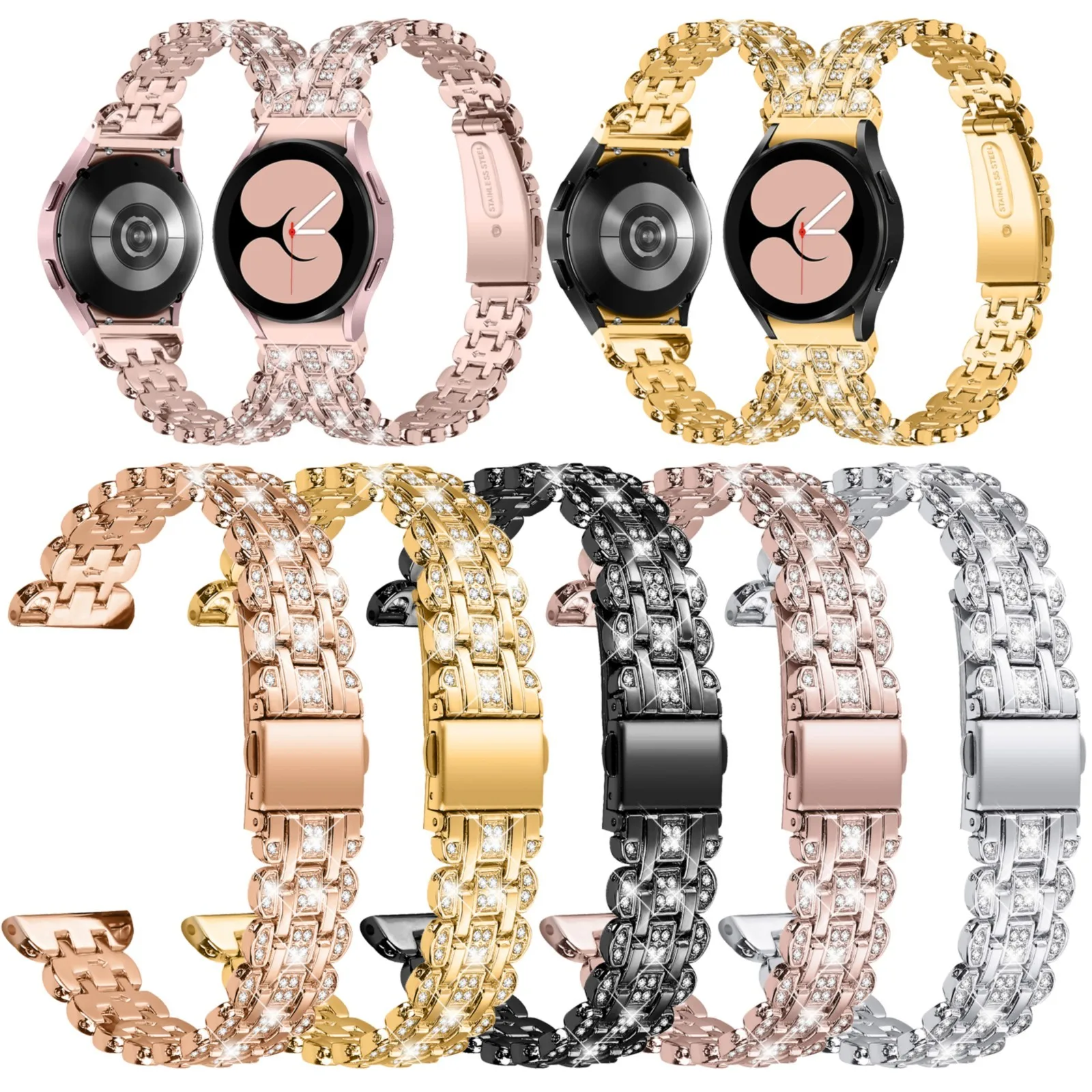 

Ремешок из нержавеющей стали для Samsung Galaxy Watch 4 40/44 мм