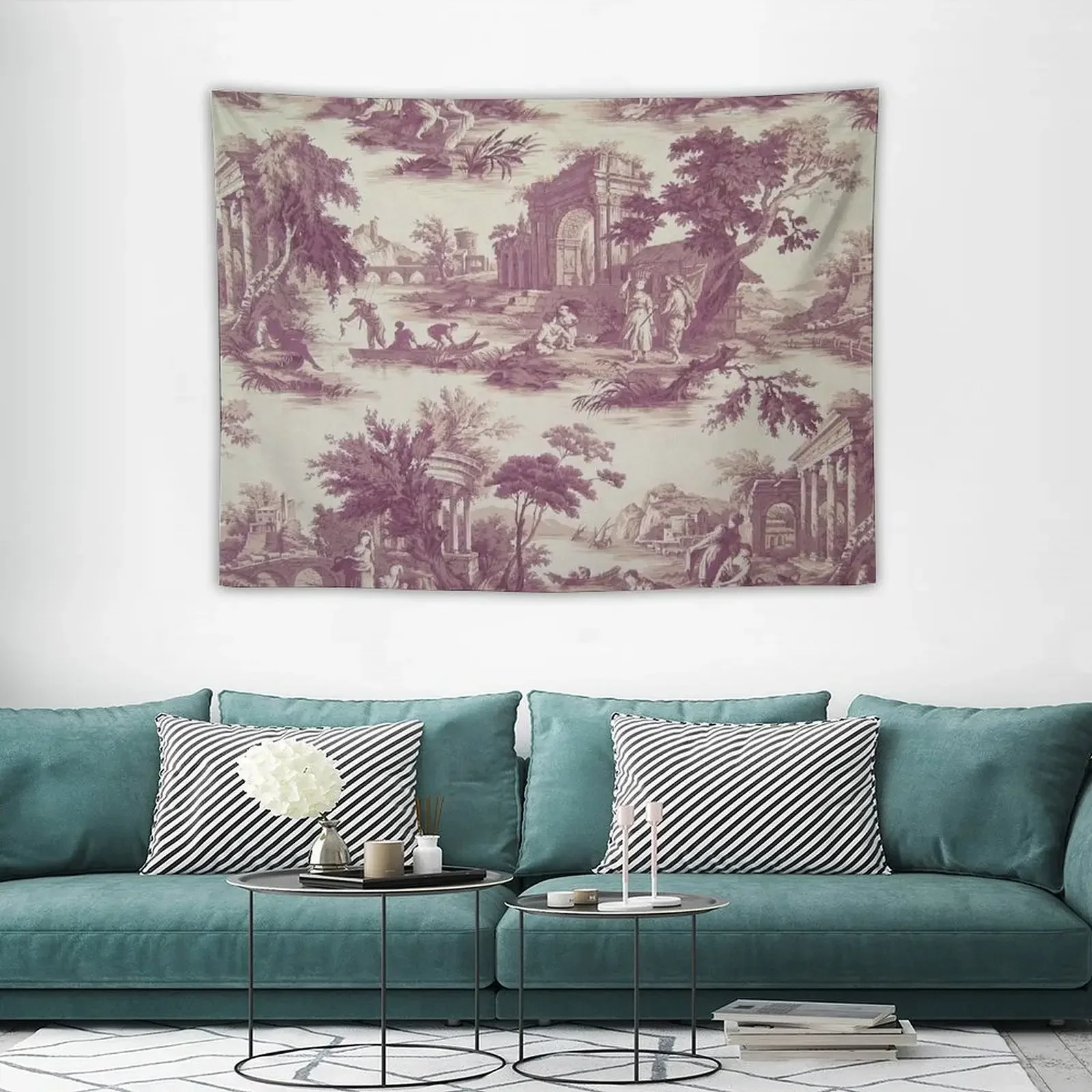 Античный холст Jouy гобелен домашний декор эстетический Декор для комнаты