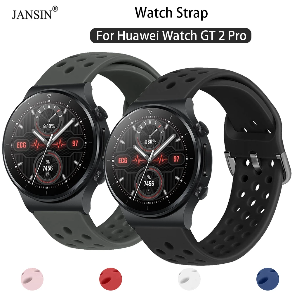 

Hollow Breathable Silicone Strap For Huawei Watch GT 2 Pro Sports Bracelet Wristband for Huawei GT2 Pro 46mm Band Accessories