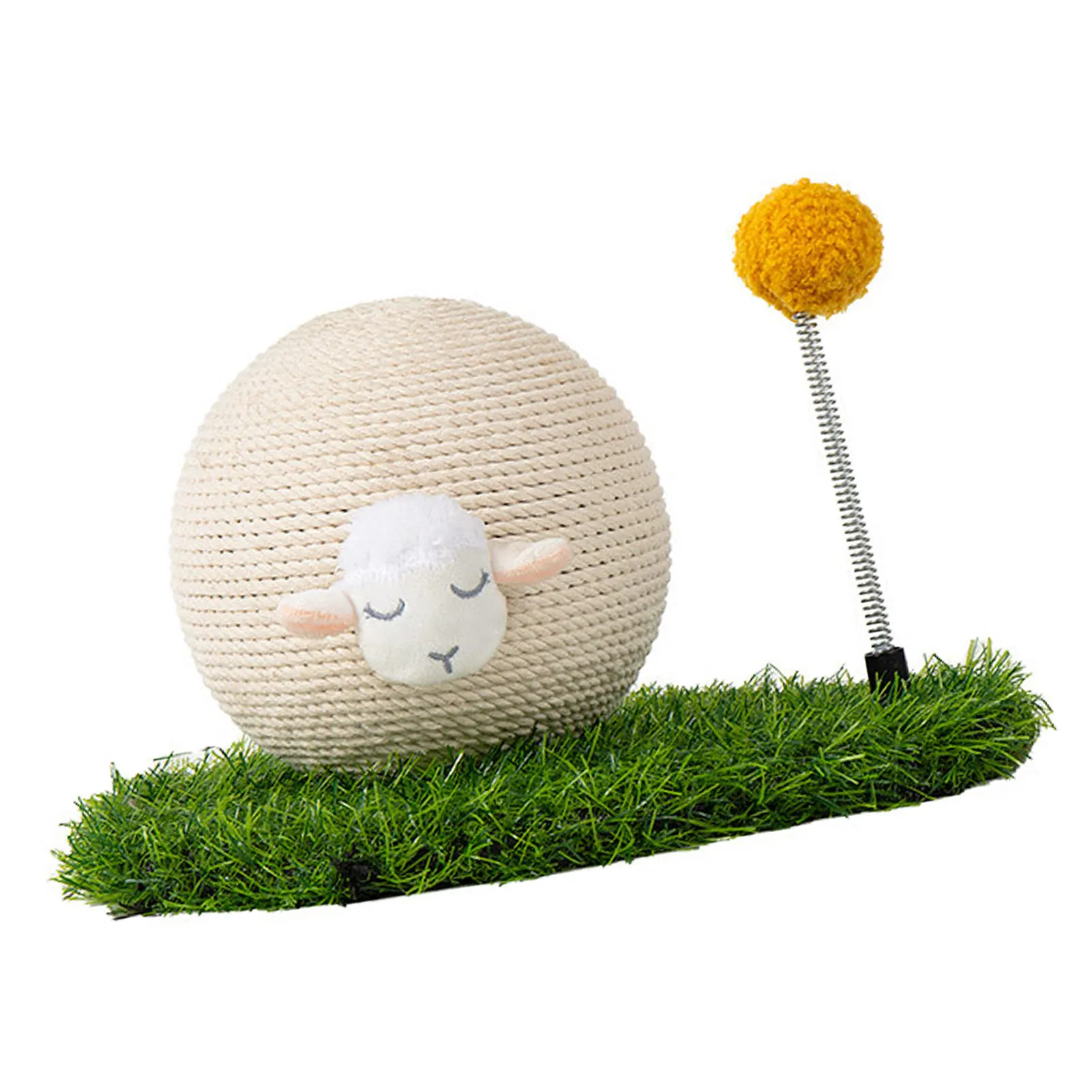 

Cat Scratching Ball Protect Interactive Training Sisal Rope Ball Scratcher Toy Pet Supplies for Floor Cushions Cat Kitten