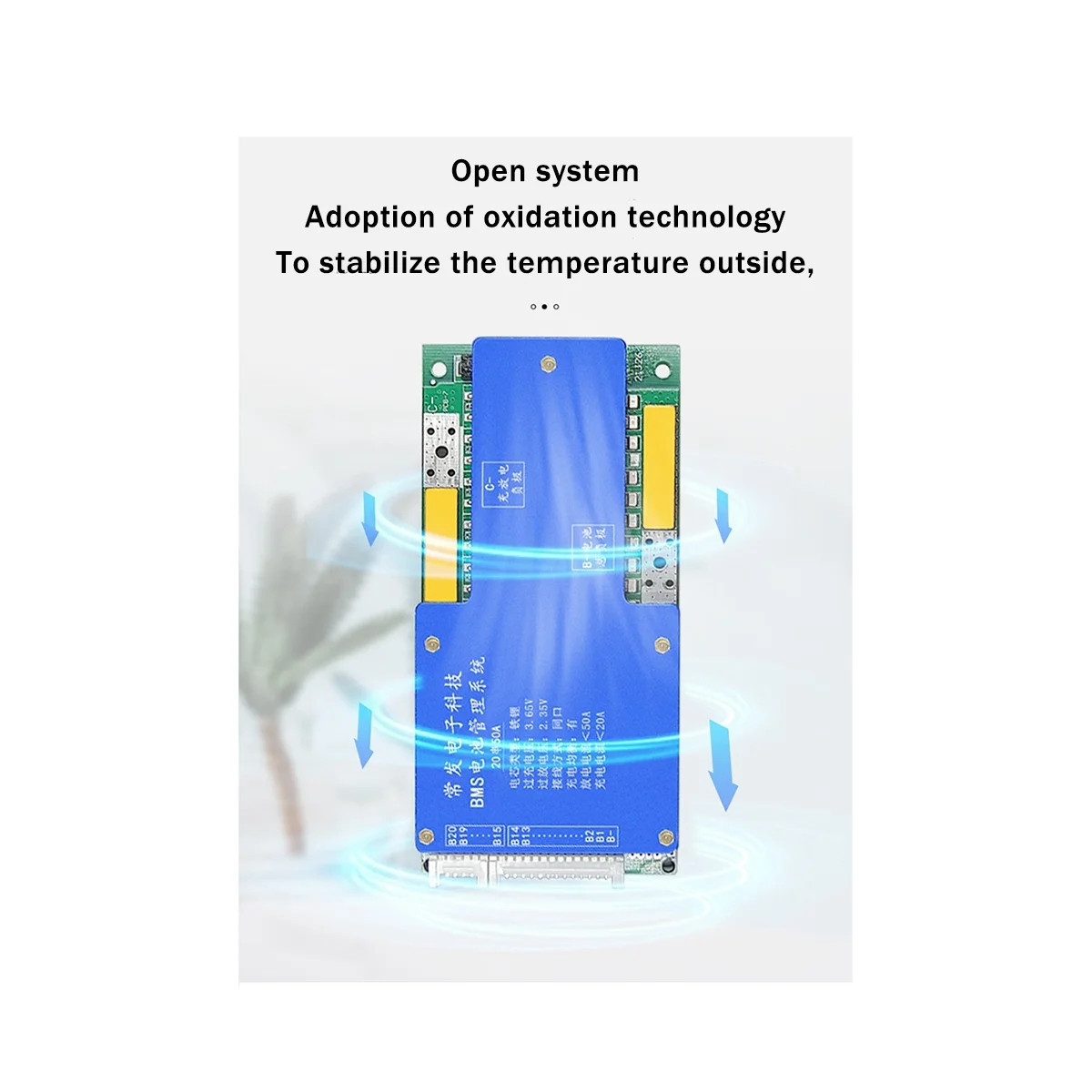 

20S 60V LiFePO4 Li-Ion Battery Protection Board BMS Same Port with Equalization Anti Drop Protection(50A)