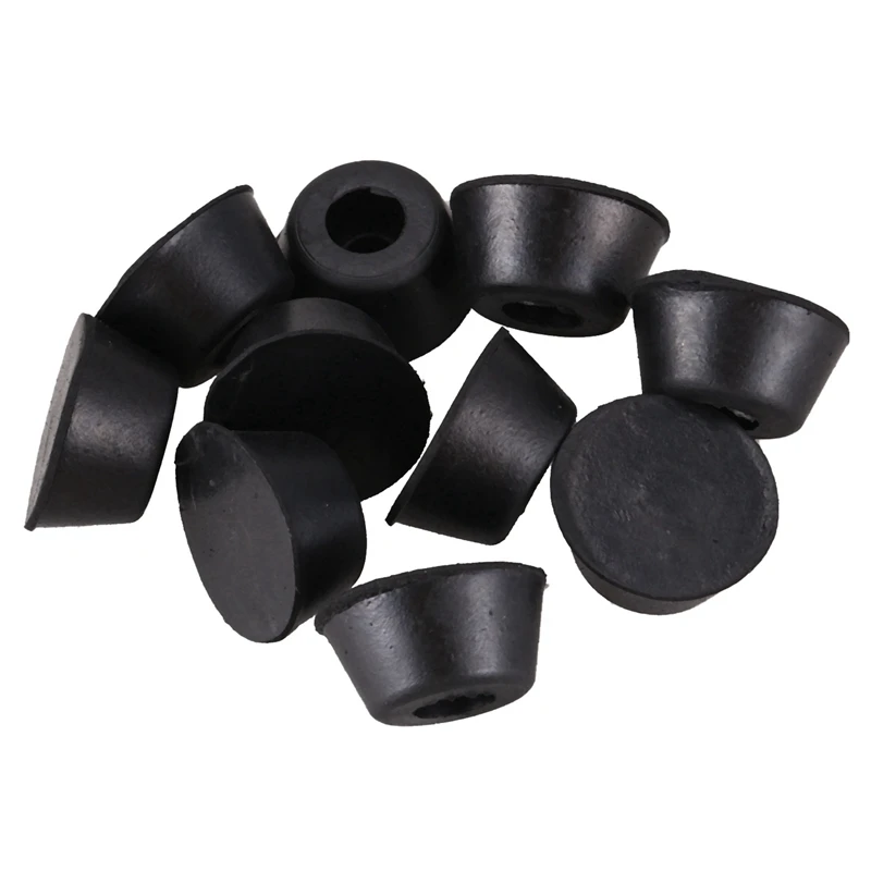 

50 Pcs 21Mm X 10Mm Conical Recessed Rubber Feet Bumpers Pads Black