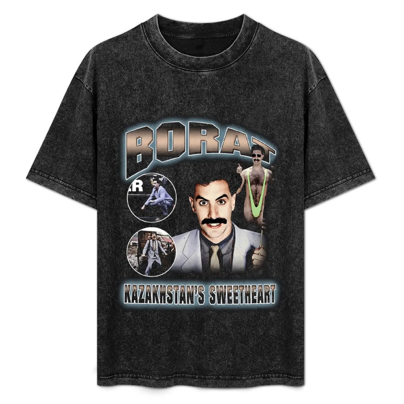 Винтажная футболка Borat-Bootleg забавные футболки кавайная одежда с рисунком милые