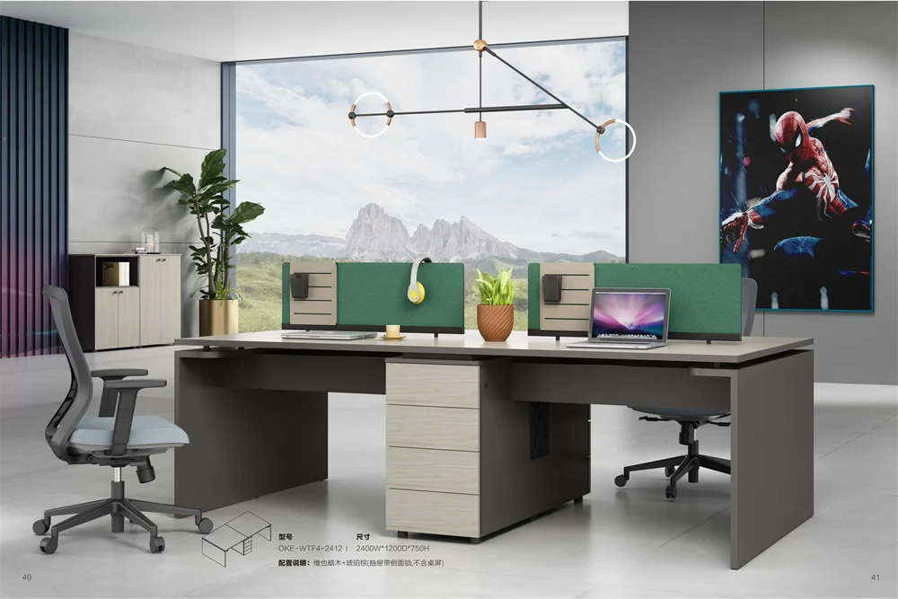 Kommerzielle Möbel Benutzer definierte Luxus Moderne Executive Office Schreibtische Modulare Brug station Studiert isch