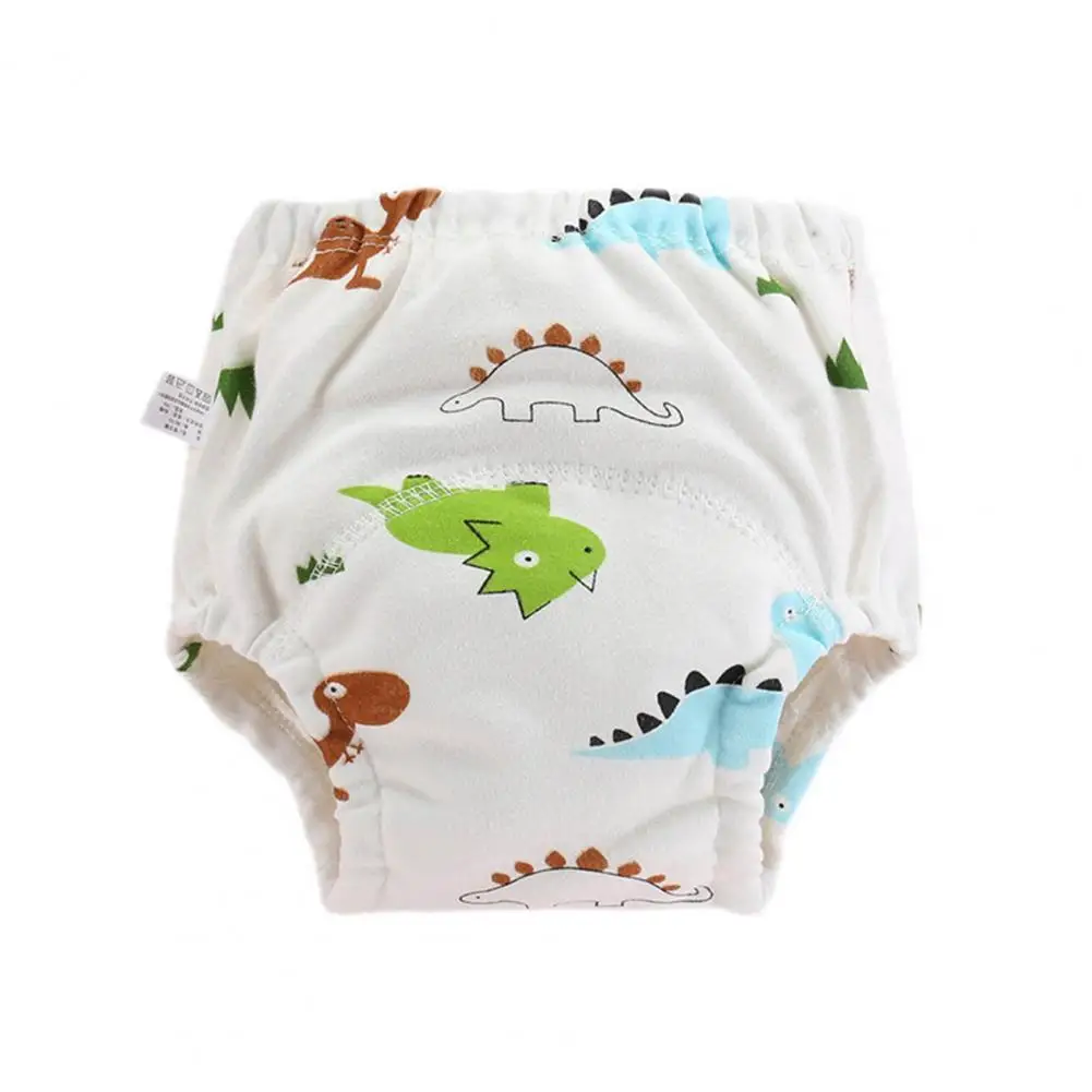 

Useful Breathable Printed Elastic Baby Diaper Pants Cotton Baby Nappy Shorts 360 Degree Protection for Living Rom