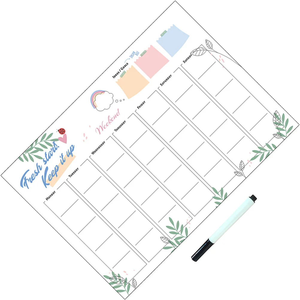 

Magnetic White Board Calendar Dry Erase Calendar Magnetic Calendar Fridge Magnet
