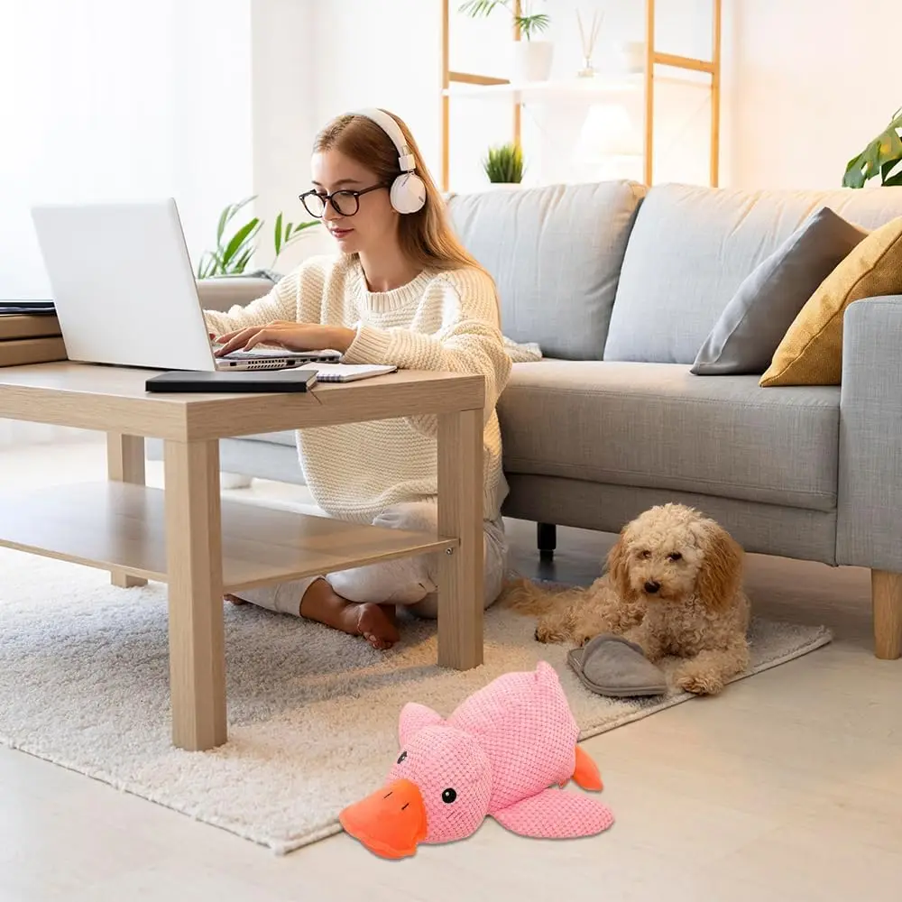 Quack-Quack игрушка для собак 2024 новейшая собака Успокаивающая желтая мягкая