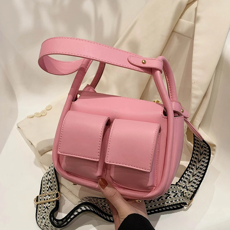 

Роскошные Дизайнерские классические сумки через плечо для женщин, модные летние универсальные кожаные сумки через плечо в простом стиле, 2023