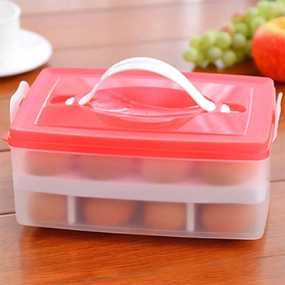 

Refrigerator Egg Holder Tray 24 Grids Egg Container Egg Storage Organizer