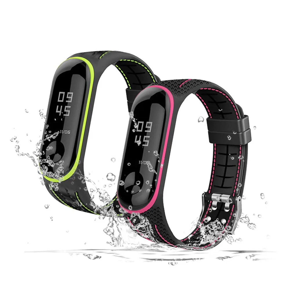 Bracelet For Xiaomi Mi Band 3 4 5 6 Sport Band Watch Silicone Wrist Strap For Xiaomi Mi Band 3 4 5 6 Bracelet