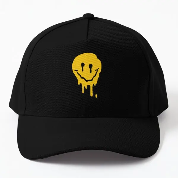

Acid Smile Baseball Cap Hat Casual Czapka Mens Bonnet Boys Snapback Casquette Hip Hop Solid Color Black Spring Fish Sport