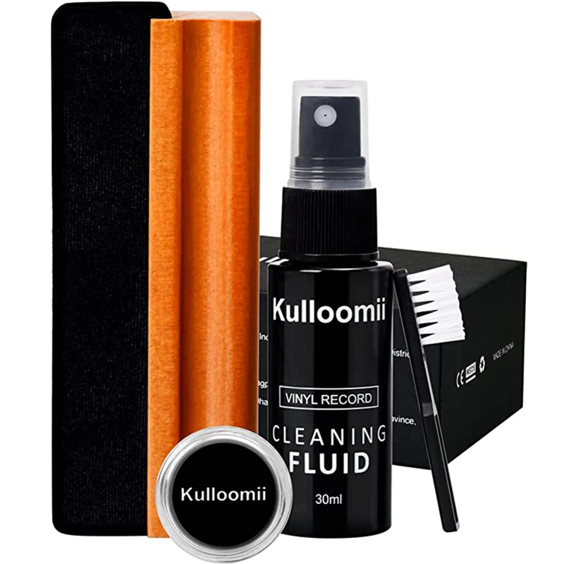 4 в 1 Набор для чистки щеток виниловых пластинок Щетка удаления пыли с ручкой и