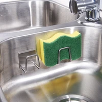 sink sponge holder storage 304 stainless steel drain shelf kitchen accessories storage organizer metal auminum drain dry rack