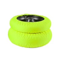 motorcycle racing tyre warmer front 120 rear 165 fit 17inches wheels basic 80 degree tire warmer neon yellow