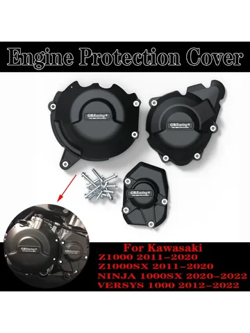 Защитная крышка двигателя для KAWASAKI Z1000 Z1000SX Ninja 1000SX VERSYS 1000 2011-2023, защитная крышка гоночного двигателя