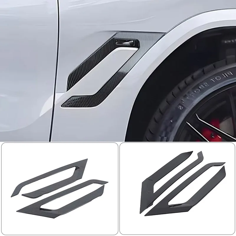 ABS углеродное волокно/черный для BMW X6 G06 2020-2025 переднее крыло боковая крышка с