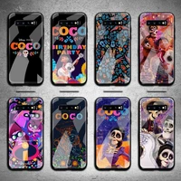 american anime coco phone case tempered glass for samsung s20 plus s7 s8 s9 s10 note 8 9 10 plus
