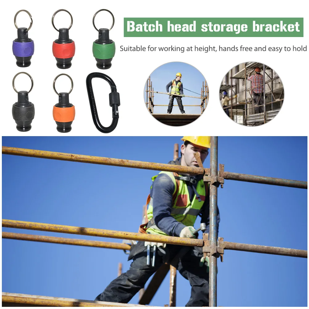 

5pcs 1/4 Inch Hex Shank Screwdriver Bits Holder Portable Extension Bar Drill Screw Adapter Quick Release Keychain
