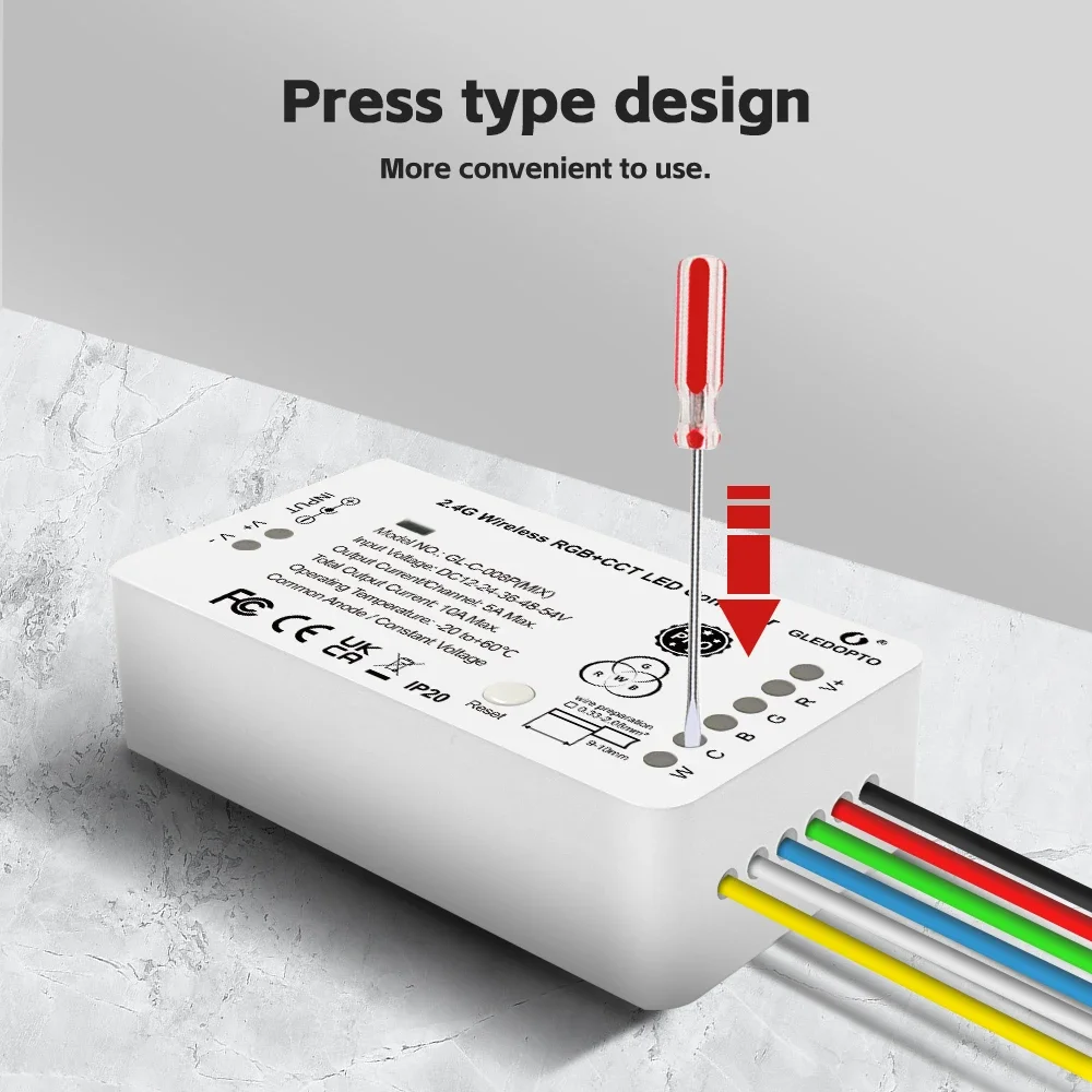 Контроллер светодиодных лент ZigBee 3 0 RGB + CCT Pro Цвет Белый свет Микс Домашнее