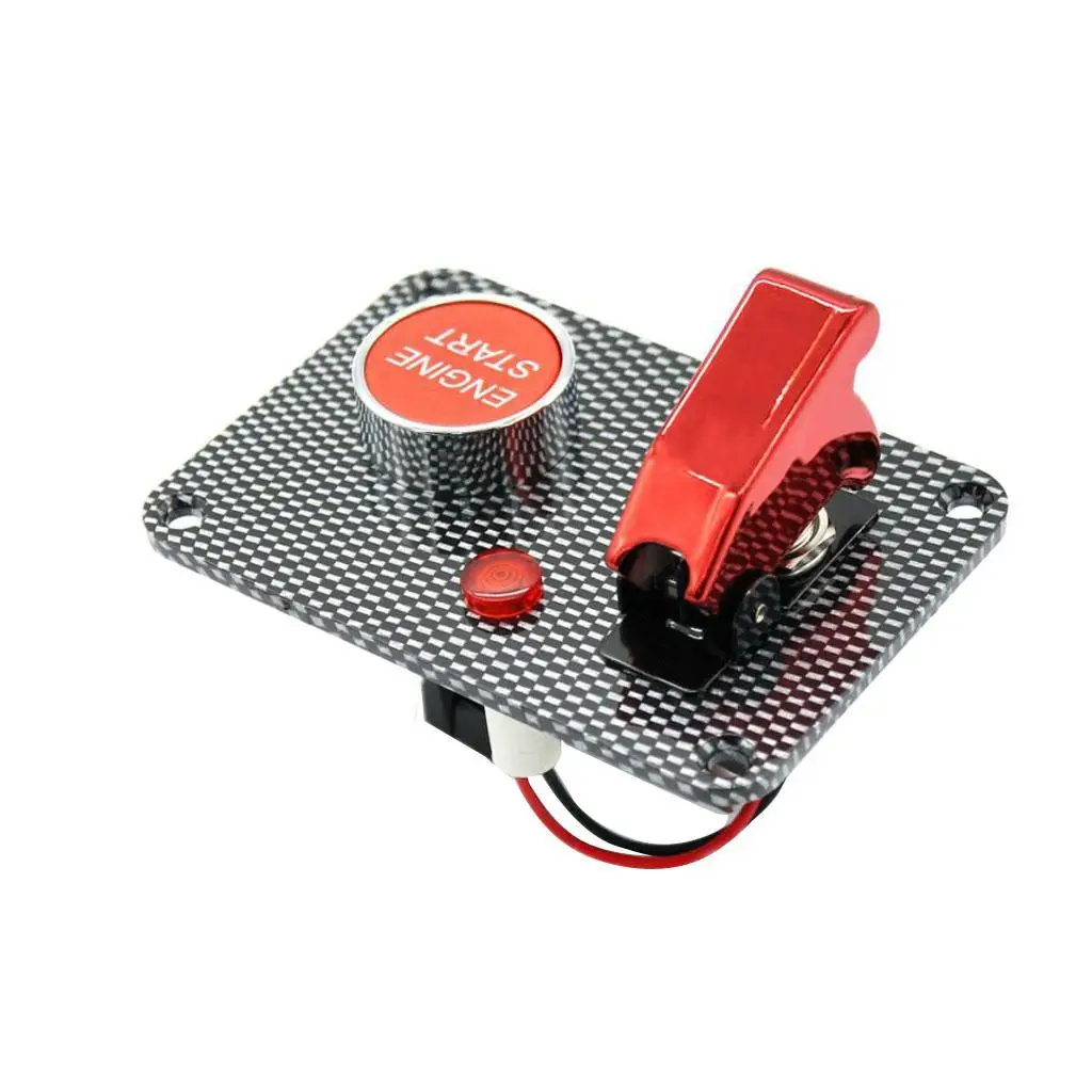 

Панель переключателя питания автомобиля, светодиодсветодиодный кнопка включения (с красной крышкой)