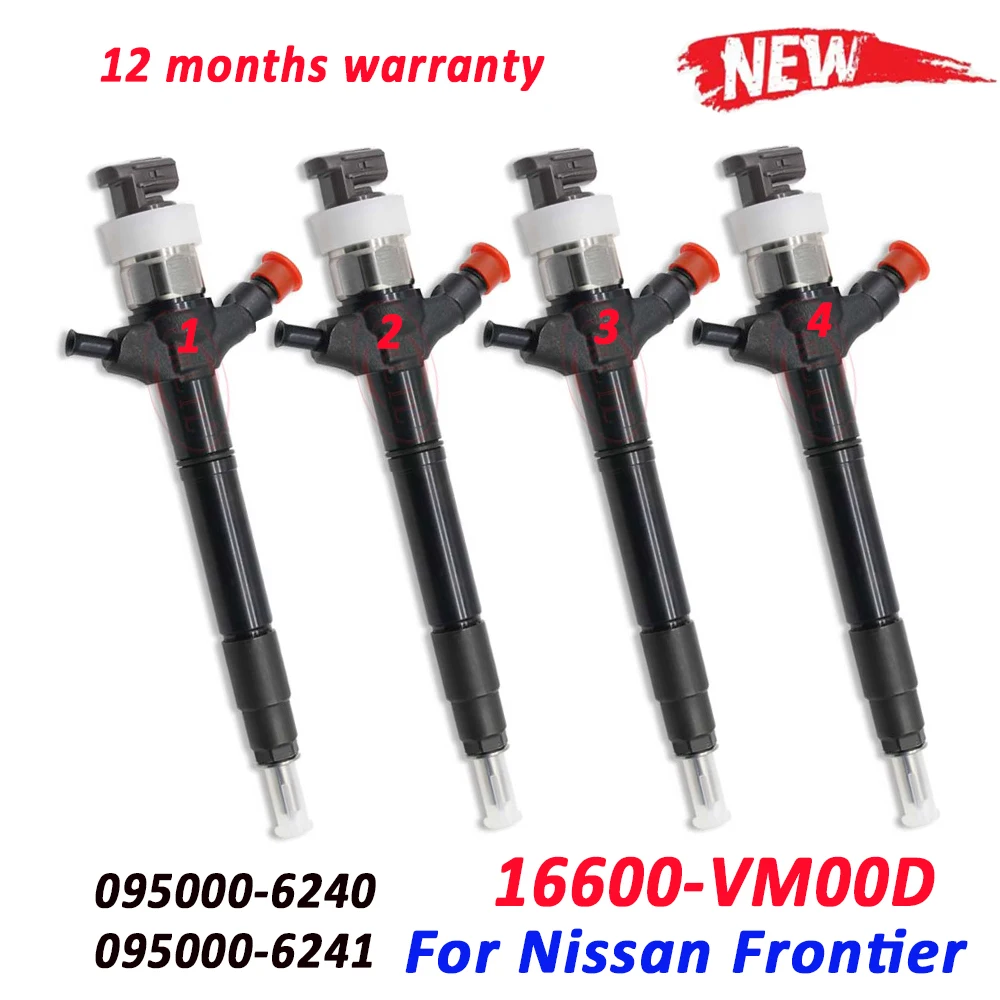 Форсунка дизельного топлива ORLTL 16600-VM00D 4 шт. для топливного масла 095000-6243 095000-6244 Nissan