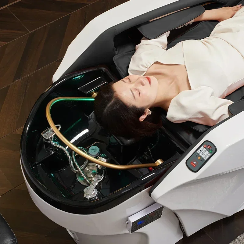 Электрическая умная массажная кровать с шампунем косметическая парикмахерская