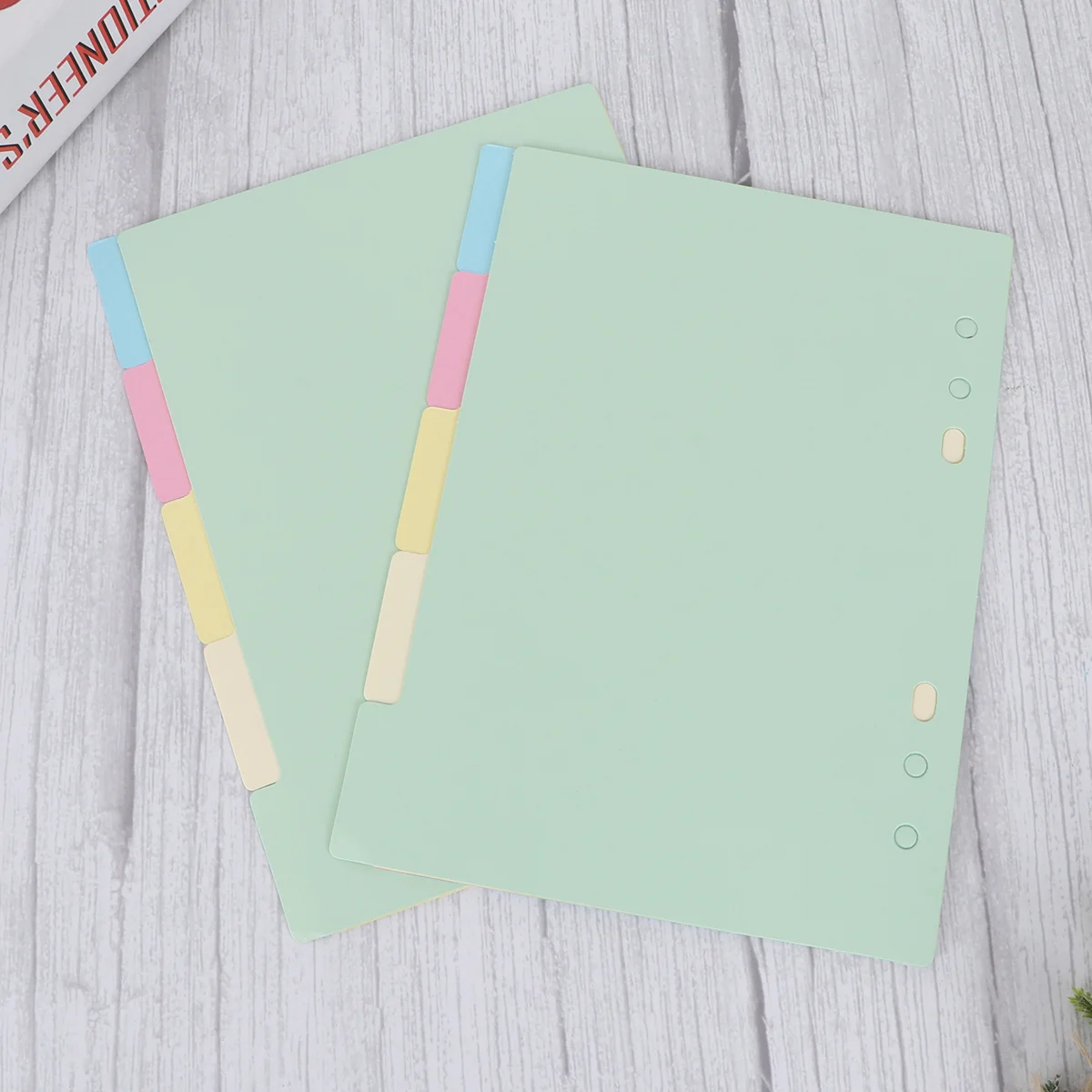 

2 Sets Organizador De Index Divider Binder Ring Planner A5 Dividers Colored Tab Organization