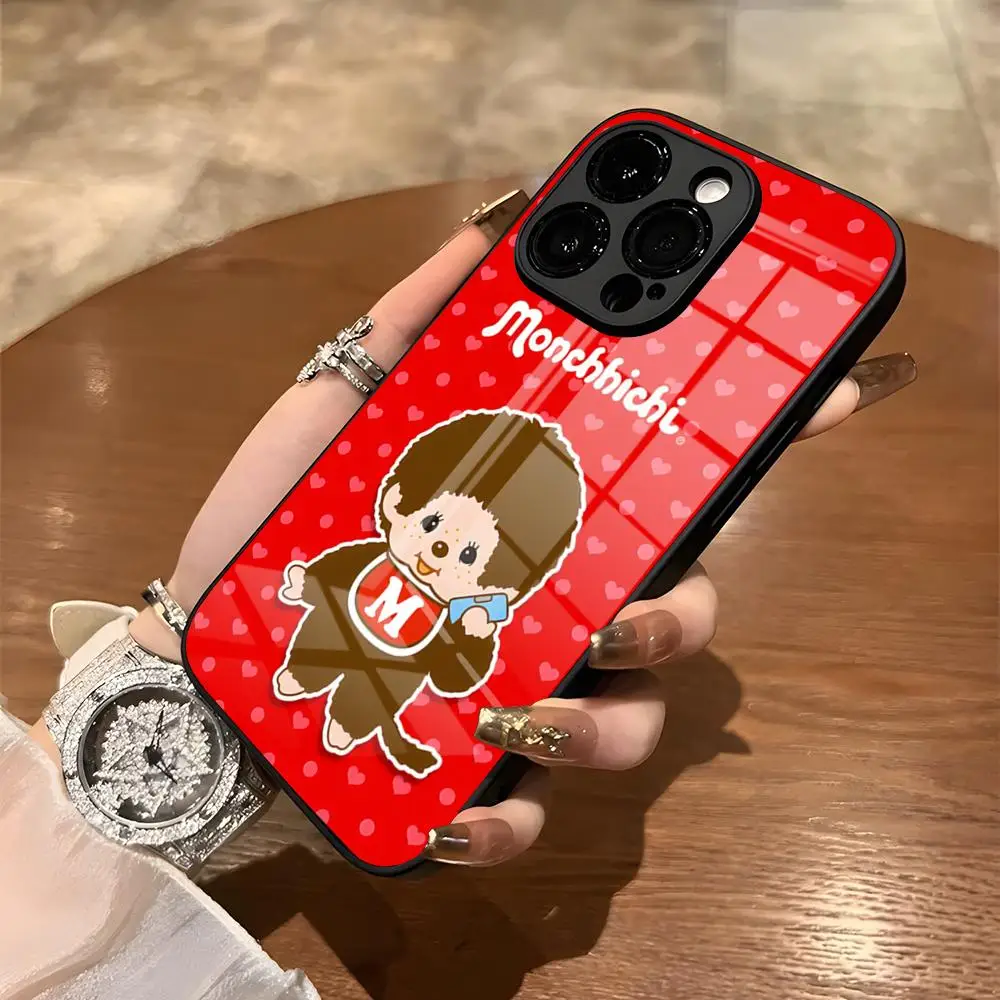 Чехол для телефона Cartoon M-Monchhichis IPhone 15 Pro Max 14 12 16 11 13 Mini X XR XS 8 7 Plus SE задняя крышка из