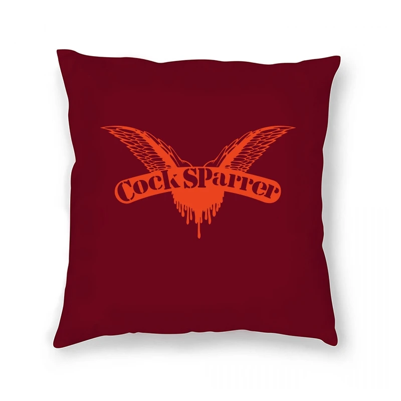 

fashion brand Pillow Case black new COCK SPARRER CLASSIC WINGS LOGO rock punk euro size