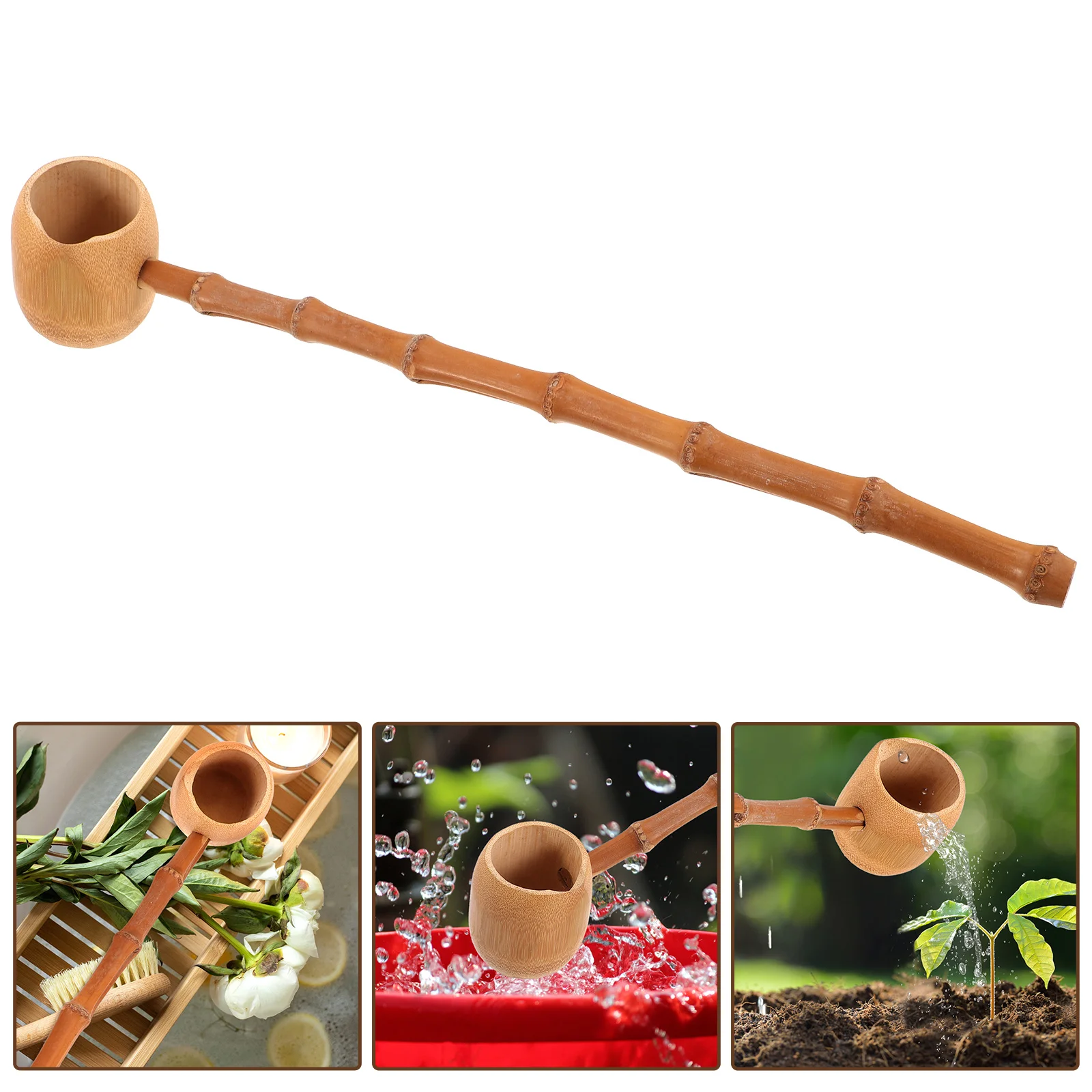 

Bamboo Water Scoop Bamboo Water Ladle Japanese Style Handle Home Supplies