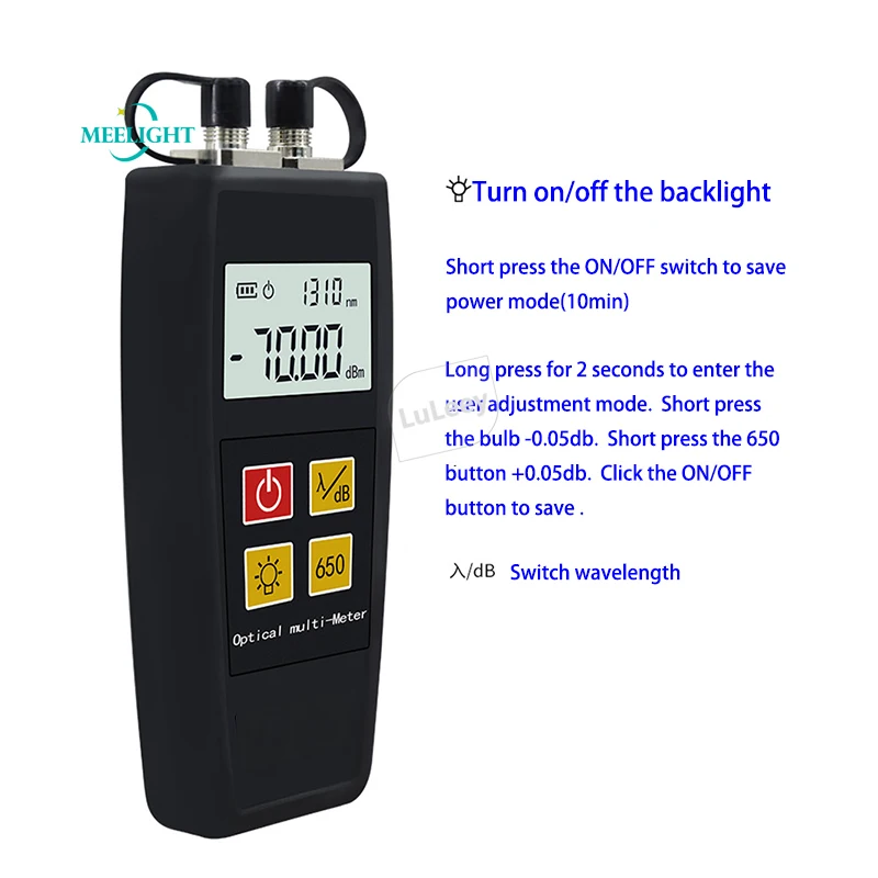 Оптический измеритель мощности прибор с крассветильник может заряжать 3 в 1